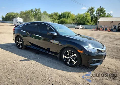 2017 Honda Civic Touring из США, поврежденный, VIN 19XFC1F98HE019539